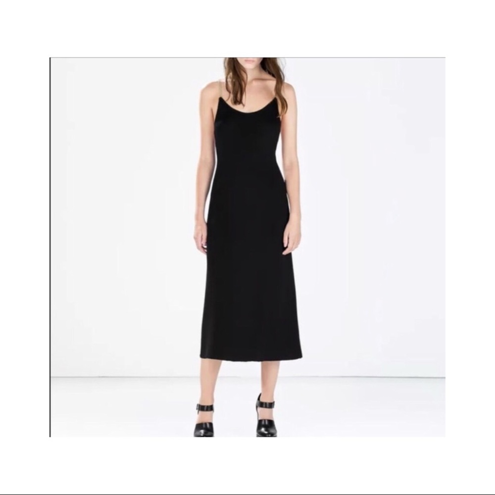 Zara Knit Dress gold chain straps